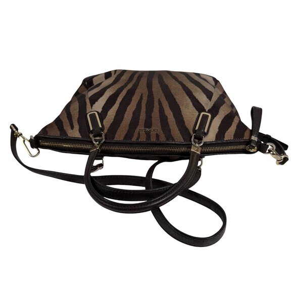 COACH Madison Kelsey Zebra Print Satchel Shoulder Crossbody Bag 28093 *No Tag - Picture 5 of 12